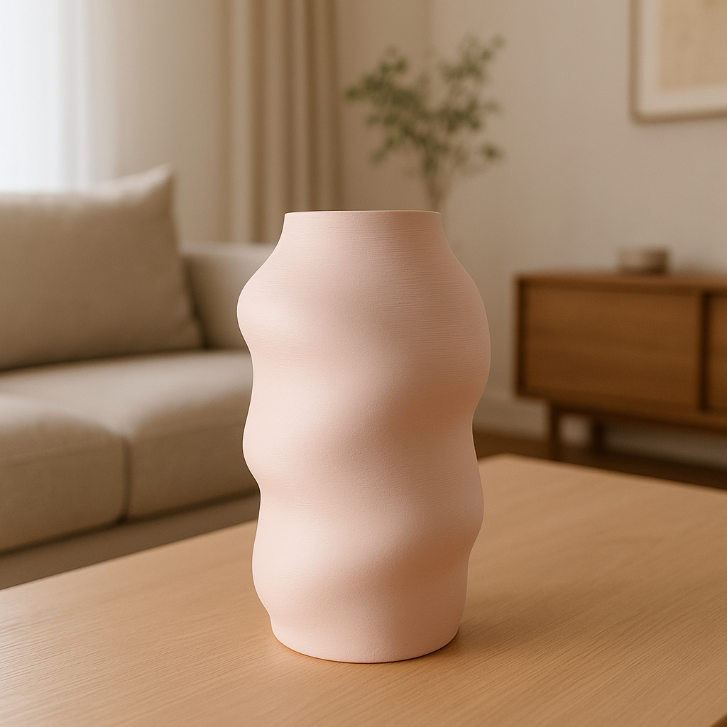 FLORERO SCRUNCHED PALO DE ROSA