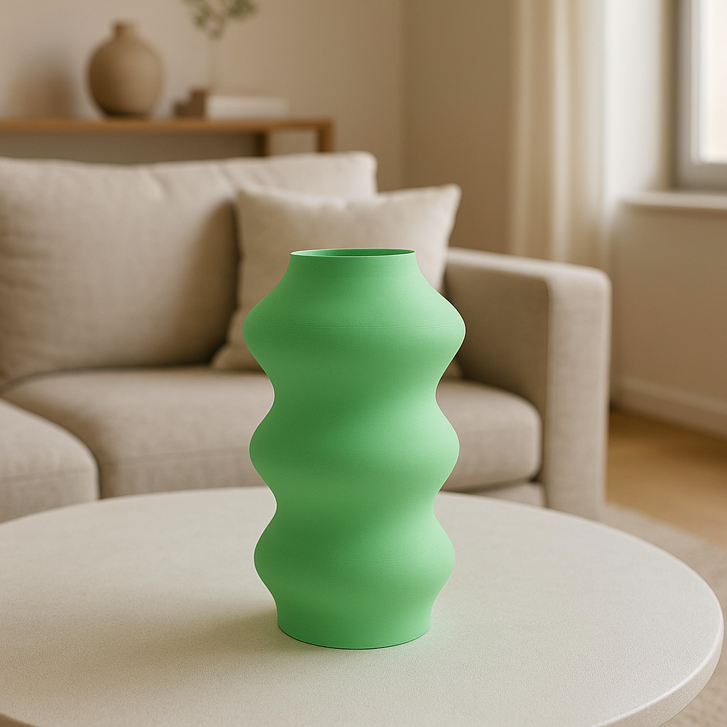 FLORERO SCRUNCHED VERDE