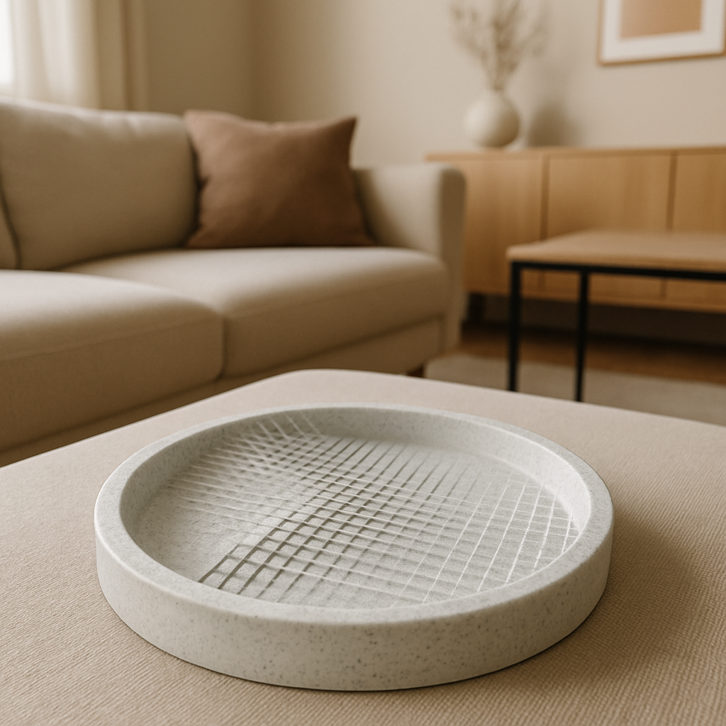 BANDEJA VOXEL MARMOL