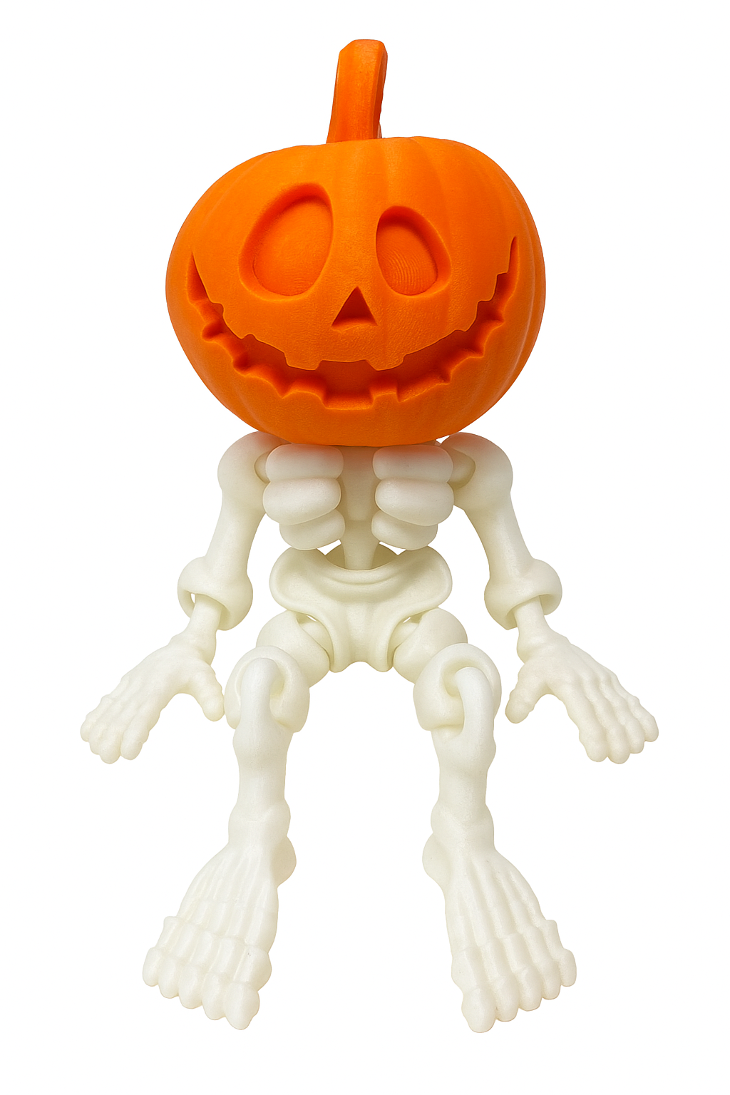 Figura Articulada Calabaza Esqueleto Halloween Jack Huesos - Imagen 1